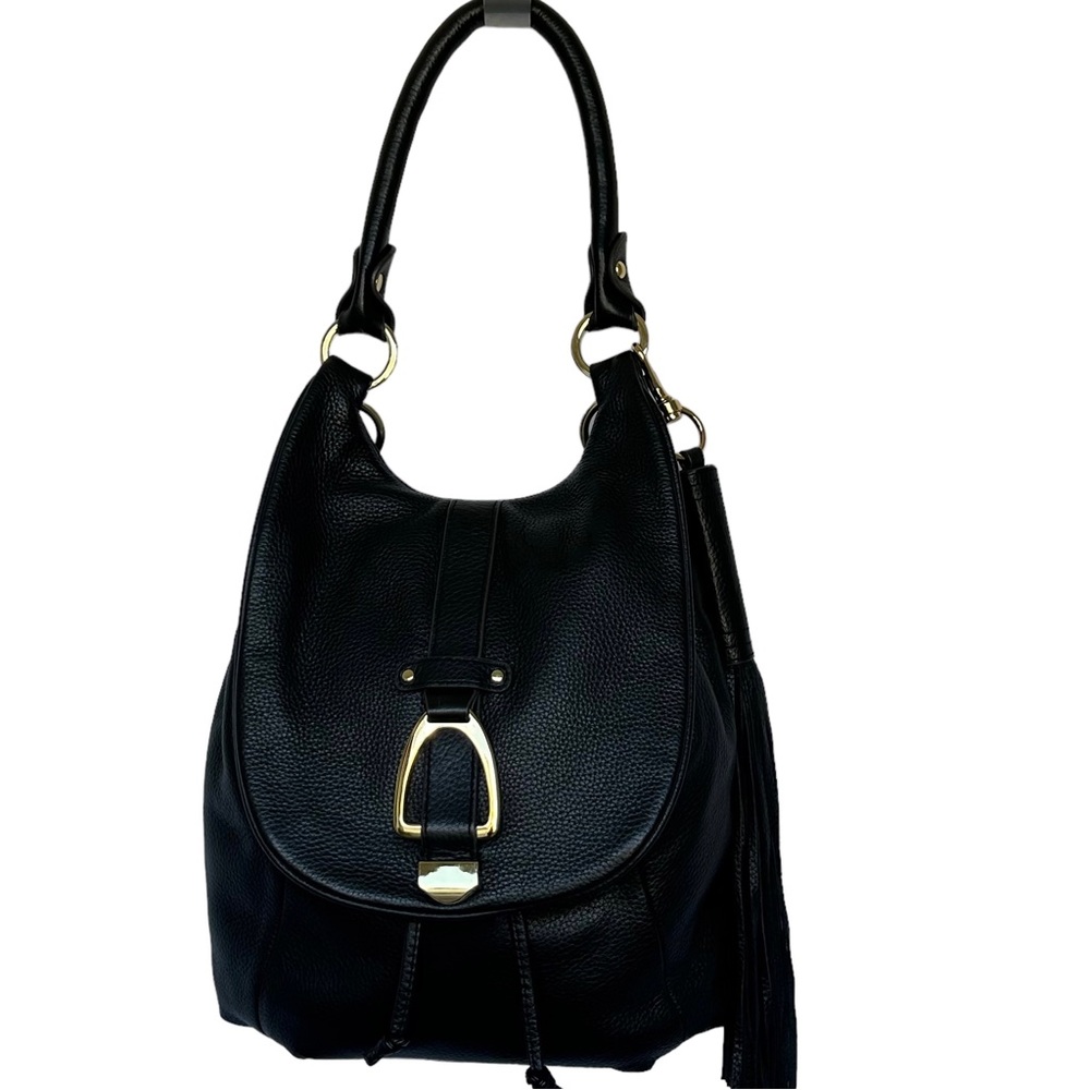 G.I.L.I. Black Leather Backpack